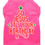 Christmas Pet Dog & Cat Shirt Screen Printed, "Go Jesus, It's Your Birthday"