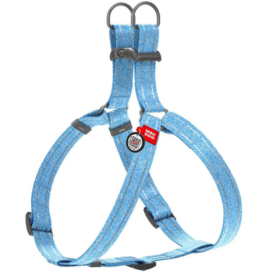 Blue Cotton Dog Harness Eco Friendly Dog Harness for Small Dogs S Size