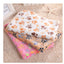 Floral Pet Sleep Warm Paw Print Bed