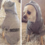 Fleece hooded dog sweater