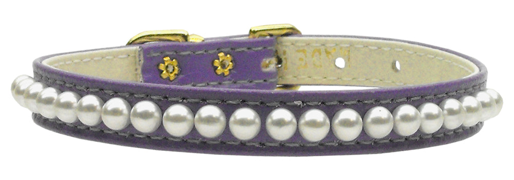 Dog, Puppy & Pet Collar, "3/8" Wide Pearl"