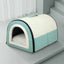 Winter Thickened Semi-Enclosed Pet Bed