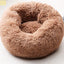 Round Long Plush Dog Beds for Large Dogs