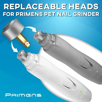 Primens Professional Dog Nail Grinder Replacement Head Pack of 3 Bits Tip