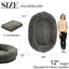 Large Dark Grey Human Dog Bed