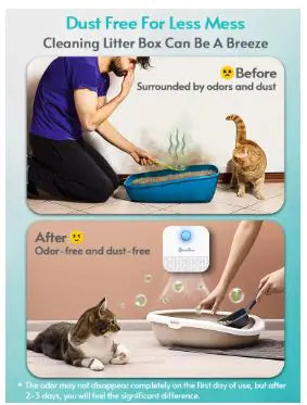 Smart Cat Litter Box Odor Purifier