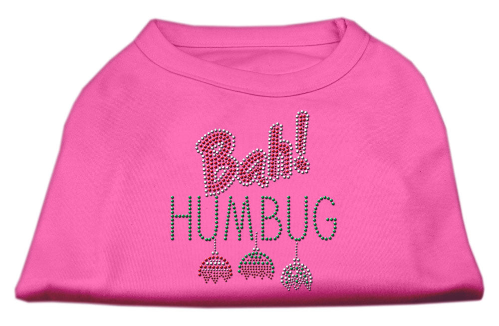 Christmas Pet Dog & Cat Shirt Rhinestone, "Bah Humbug"