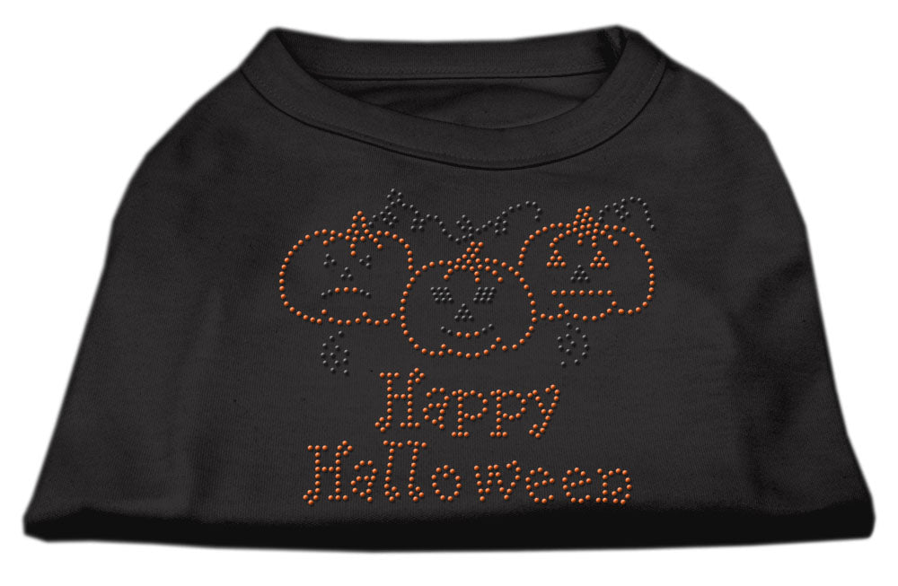 Halloween Pet Dog & Cat Shirt Rhinestone, "Happy Halloween"