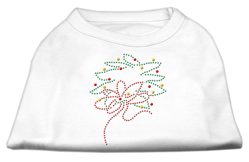 Christmas Pet Dog & Cat Shirt Rhinestone, "Christmas Wreath"