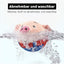 "Interactive Squeaky Moving Dog Ball Toy - Washable Plush Pig, Electronic Bounce & Sound"