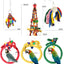 Parrot Chew Toy Cotton Rope Birds Toy Bite Bridge Bird Tearing Toys Cockatiels Training Hang Swings Birds Cage Supplies