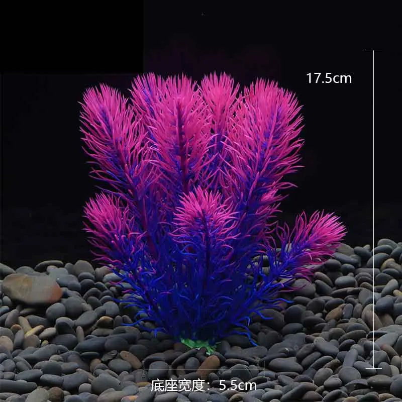 Artificial Aquarium Plants Decoration Fish Tank Water Plant Grass Ornament Plastic Underwater Aquatic Water Weeds Viewing Decor