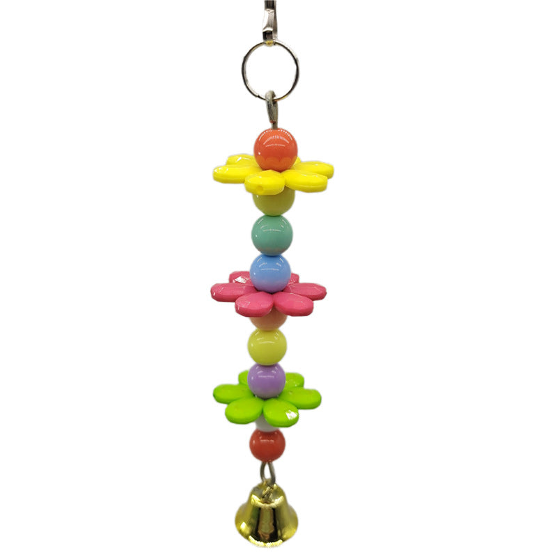 1PC Random Color Bird Toys for Parrot Accessories Chewing Hanging Cage Bite Bell Toy Birds Supplies Vogel Spielzeug Juguete Loro