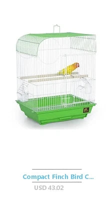 Small Metal Pet Bird Cage Bird Carrier Travel Cage with Standing Stick Swing Feeder Easy Clean 3-Tier Spacious Portable Cage Kit