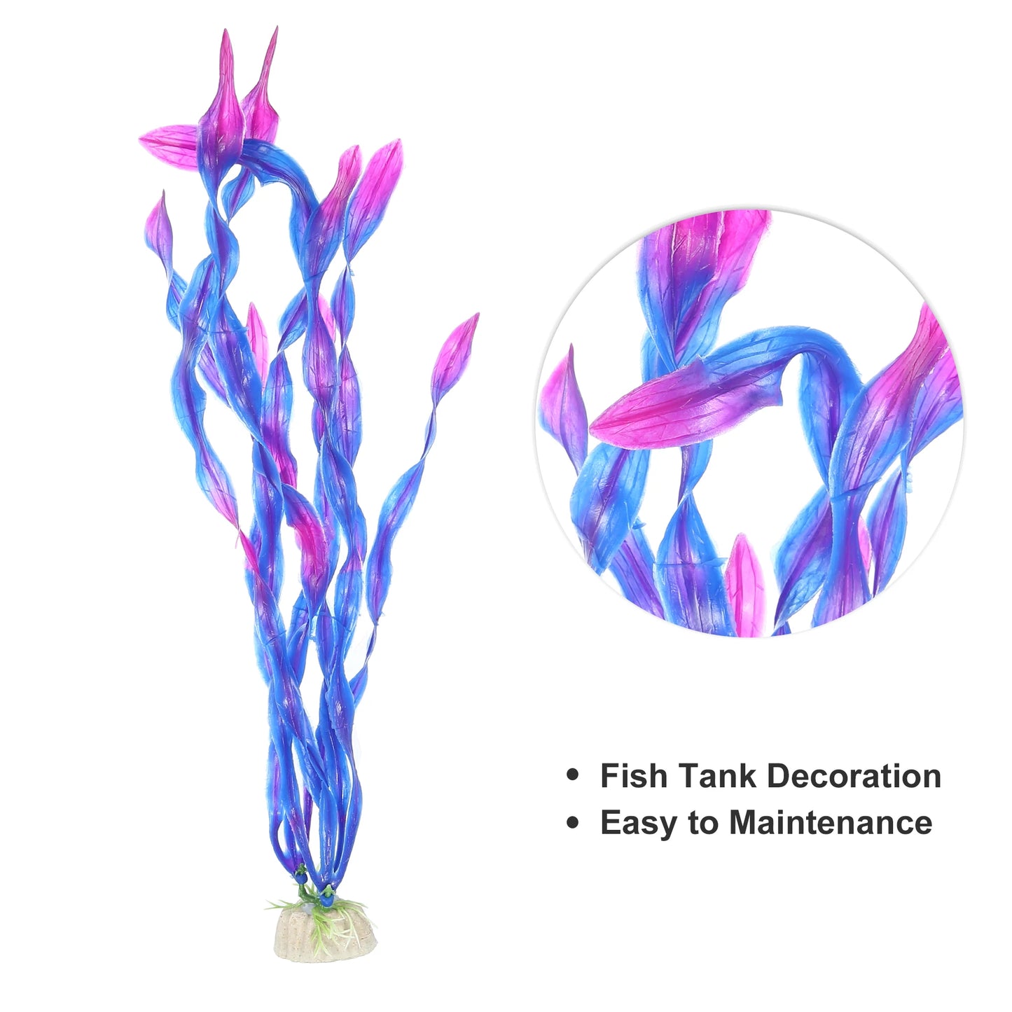 UXCELL Aquarium Ornament Artificial Plants Grass Plastic Seaweed Aquatic Viewing Plant For Fish Tank Landscape Decor Accessories