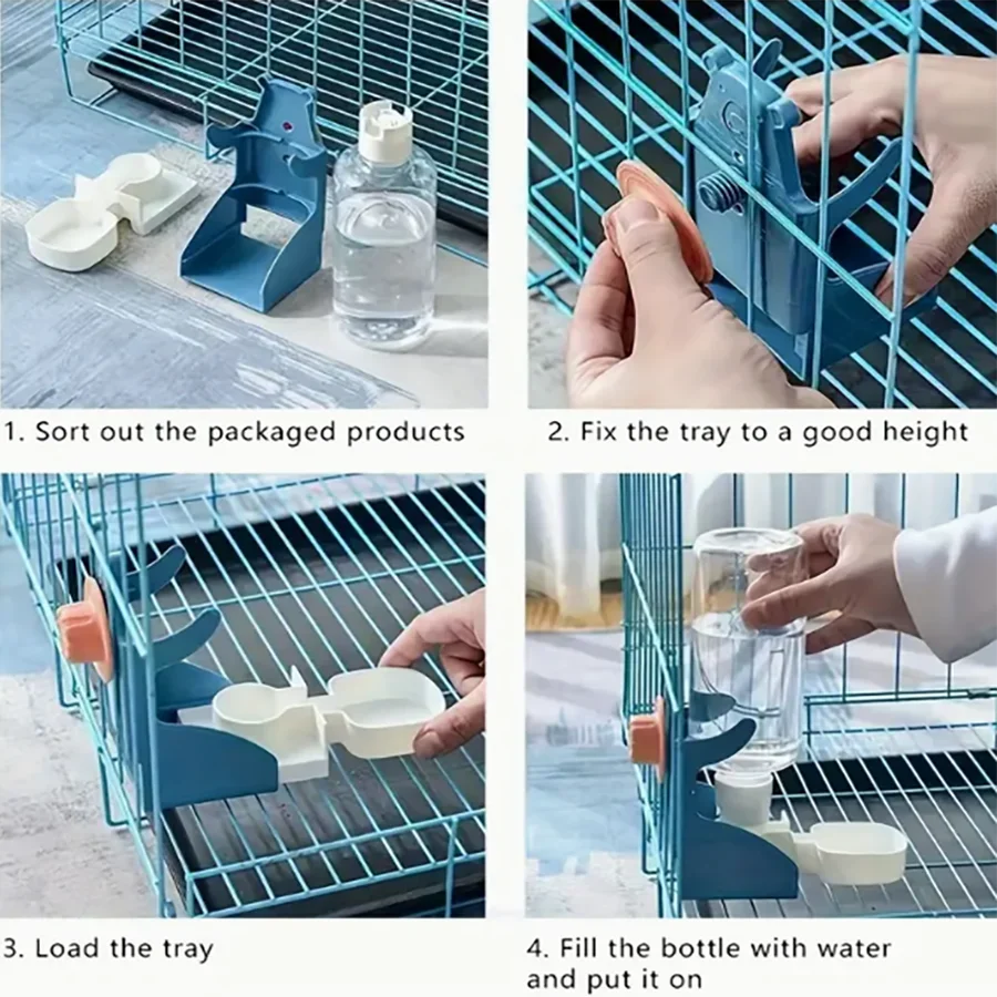 Automatic water dispenser for birds parrot feeding cage transparent parakeet seed container food feeding cage water dispenser