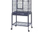 Small Metal Pet Bird Cage Bird Carrier Travel Cage with Standing Stick Swing Feeder Easy Clean 3-Tier Spacious Portable Cage Kit