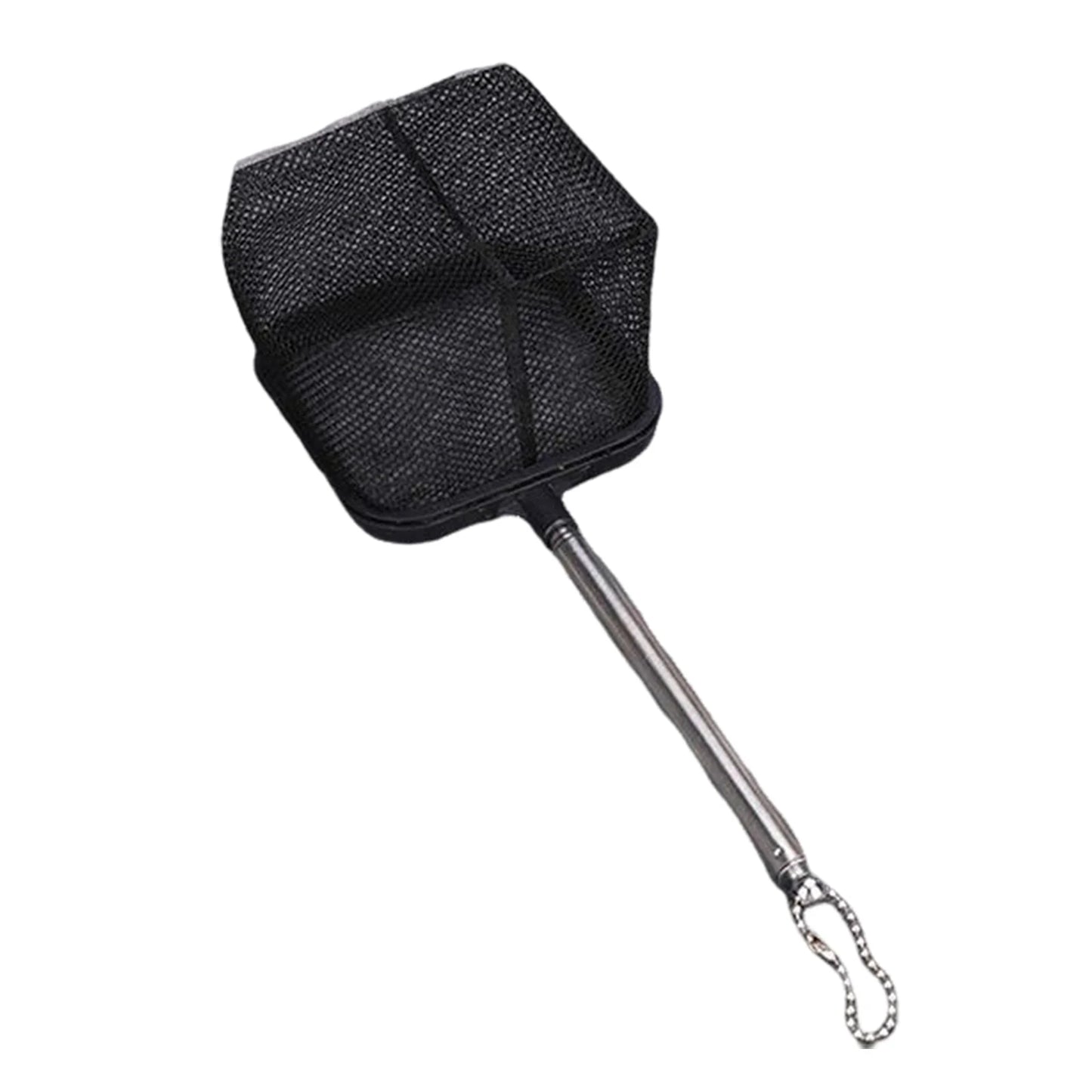 Aquarium Square Fishing Net With Suction Cup Extendable Long Handle Fishing Gear For Catching Fish Shrimp Tank Clean Accessories