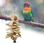 Parrot Toy Useful Recreational Pet Bird Toy Corn Rind Rattan Ball Bird Chew Toy for Parakeet