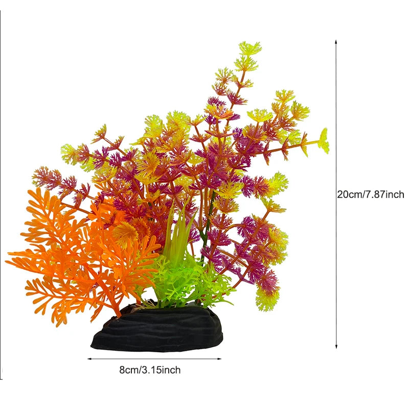 Artificial Aquarium Decor Plants Plastic Aquatic Plants Underwater Plants Aquarium Accessories Decoration Piante Acquario