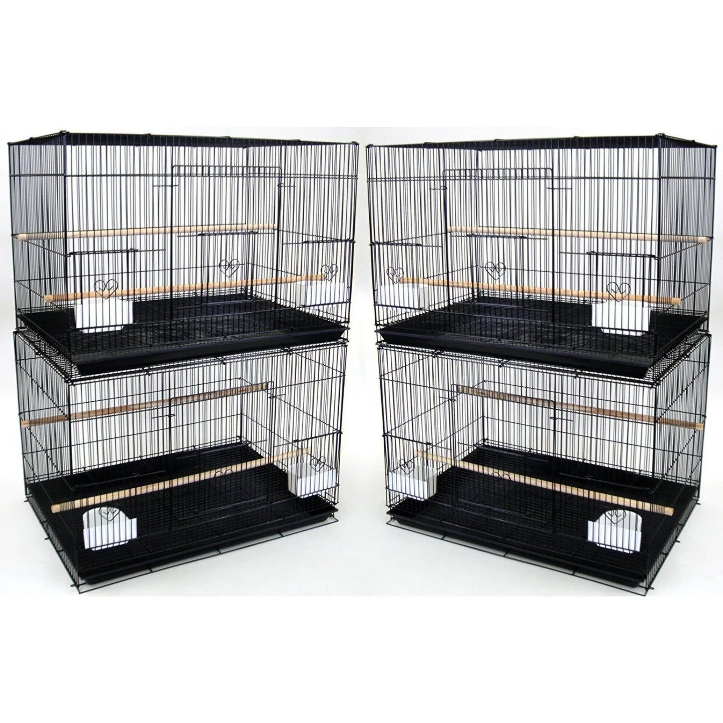 Lot of 4 Large Aviary Finch Canary Lovebird Flight Bird Breeding Cage 30x18x18" United States