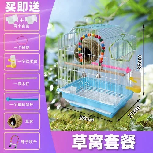 Pigeon Feeder Bird Cages Parrot Hut Backpack Products Bird Cages Decoration Outdoor Vogelkooi Accessoires Bird Supplies RR50BN