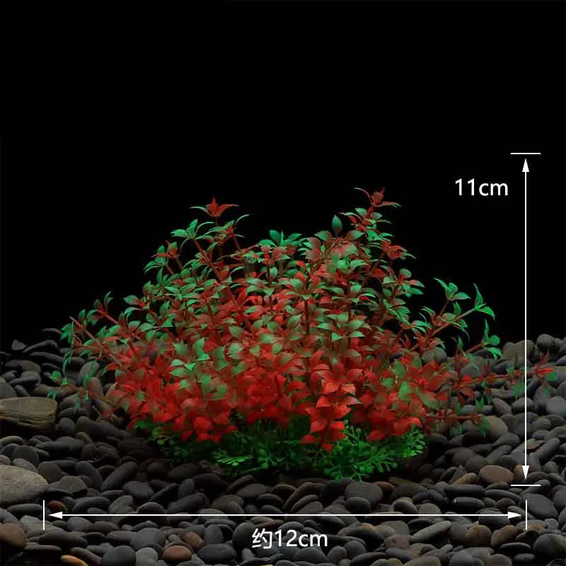 Artificial Aquarium Plants Decoration Fish Tank Water Plant Grass Ornament Plastic Underwater Aquatic Water Weeds Viewing Decor