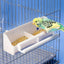 Automatic water dispenser for birds parrot feeding cage transparent parakeet seed container food feeding cage water dispenser