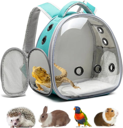 New Bird Carrier Small Pet Travel Bag for Small Parrot Lightweight Portable Backpack Sugar Glider Hamster Cage 12.6inch Tall