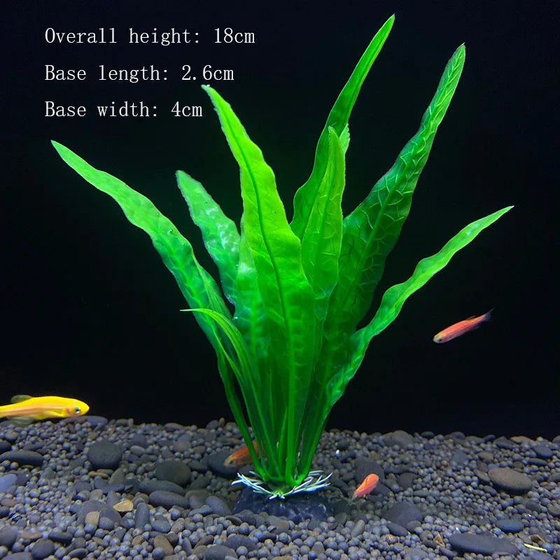 Artificial Underwater Plastic Plants Aquarium Fish Tank Aquatic Fake Shrub Green Water Grass Viewing Simulation Decoration