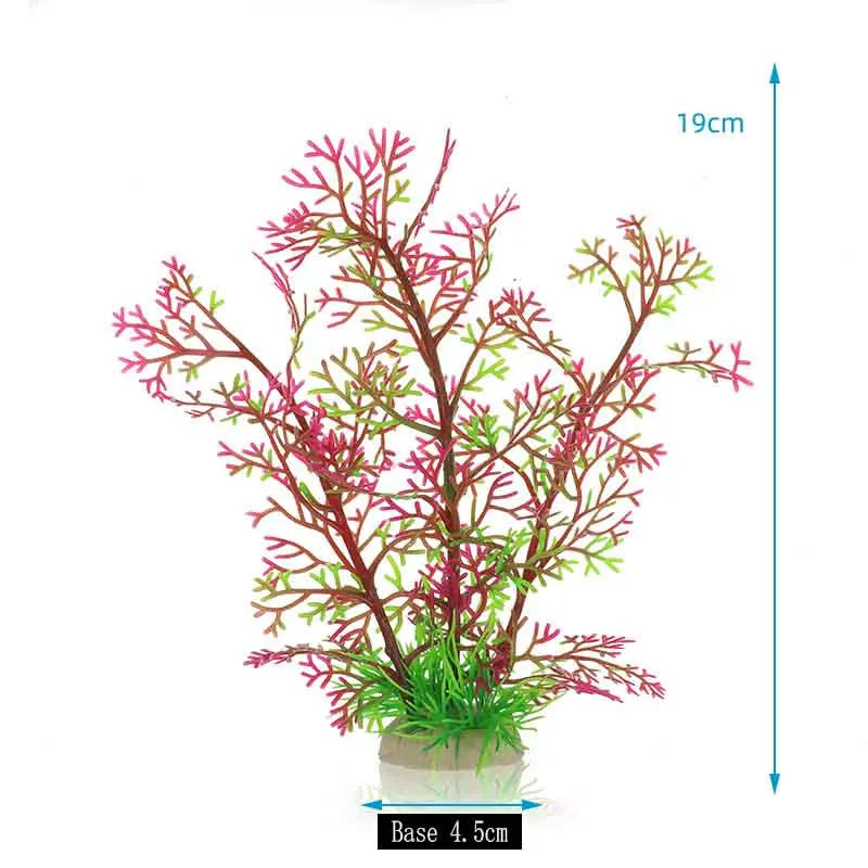 Artificial Aquarium Plants Decoration Fish Tank Water Plant Grass Ornament Plastic Underwater Aquatic Water Weeds Viewing Decor