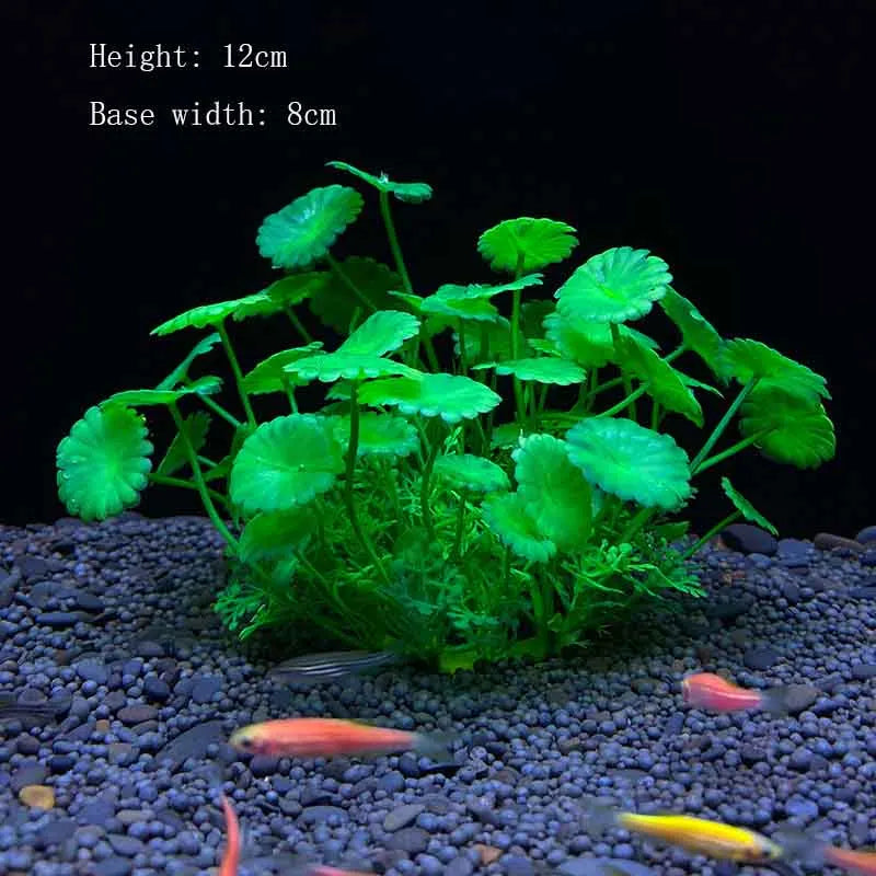 Artificial Underwater Plastic Plants Aquarium Fish Tank Aquatic Fake Shrub Green Water Grass Viewing Simulation Decoration