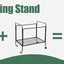 Bird Flight Cage with Rolling Bracket, Large Forged Iron Vertical, Suitable for A Variety of Small to Medium-sized Birds