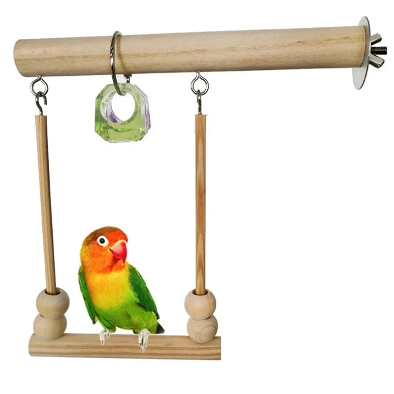 Parrot Chew Toy Cotton Rope Birds Toy Bite Bridge Bird Tearing Toys Cockatiels Training Hang Swings Birds Cage Supplies