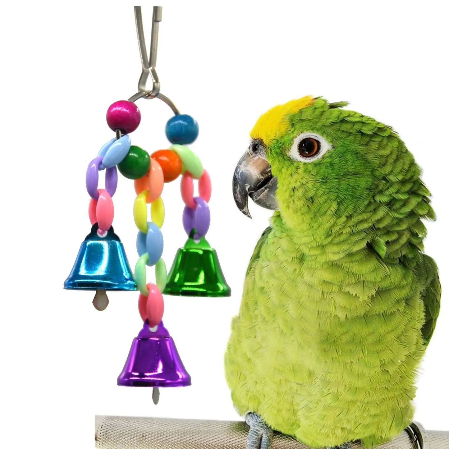 Parrot Toys Suspension Hanging Bridge Chain Pet Bird Parrot Chew Toys Bird Cage Toys Bird Cages Accessories Home Decoration