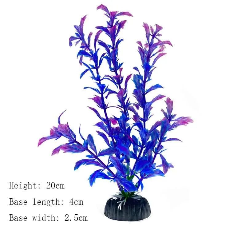 Artificial Underwater Plastic Plants Aquarium Fish Tank Aquatic Fake Shrub Green Water Grass Viewing Simulation Decoration