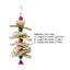 Parrot Toy Useful Recreational Pet Bird Toy Corn Rind Rattan Ball Bird Chew Toy for Parakeet