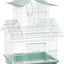 Peak Style Parakeet Bird Cage 13.5x11x22 Inch Swing Perches Cups Tray Toy