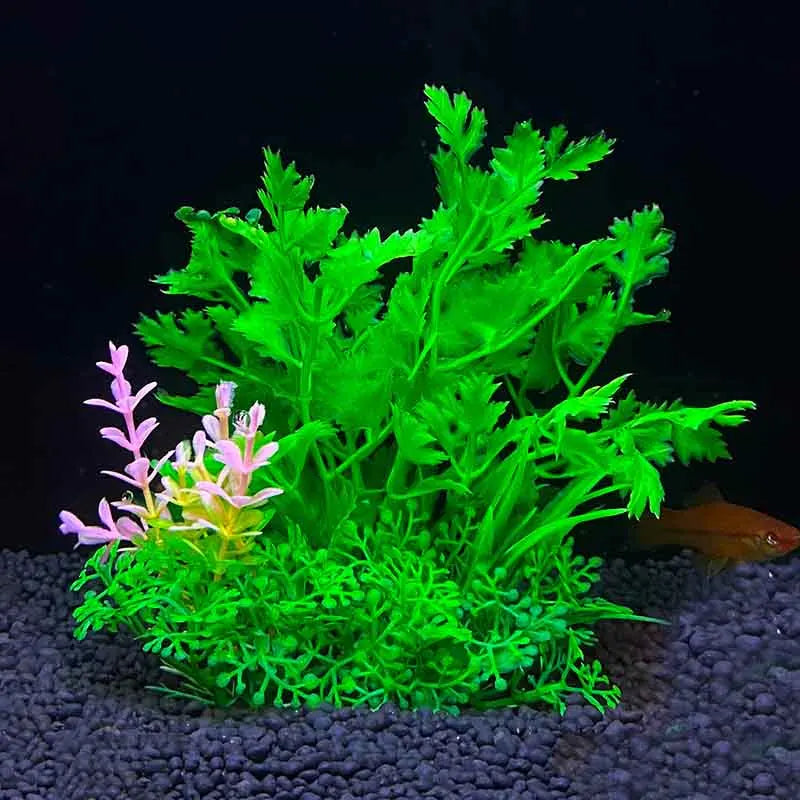 Artificial Underwater Plastic Plants Aquarium Fish Tank Aquatic Fake Shrub Green Water Grass Viewing Simulation Decoration