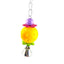 Parrot Toys Bird Hanging Toy With Colorful Beads Belly Chain Pet Bird Parrot Chew Bite Bird Cage Accessories Bird Hanging Toy