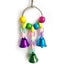 Parrot Toys Bird Hanging Toy With Colorful Beads Belly Chain Pet Bird Parrot Chew Bite Bird Cage Accessories Bird Hanging Toy