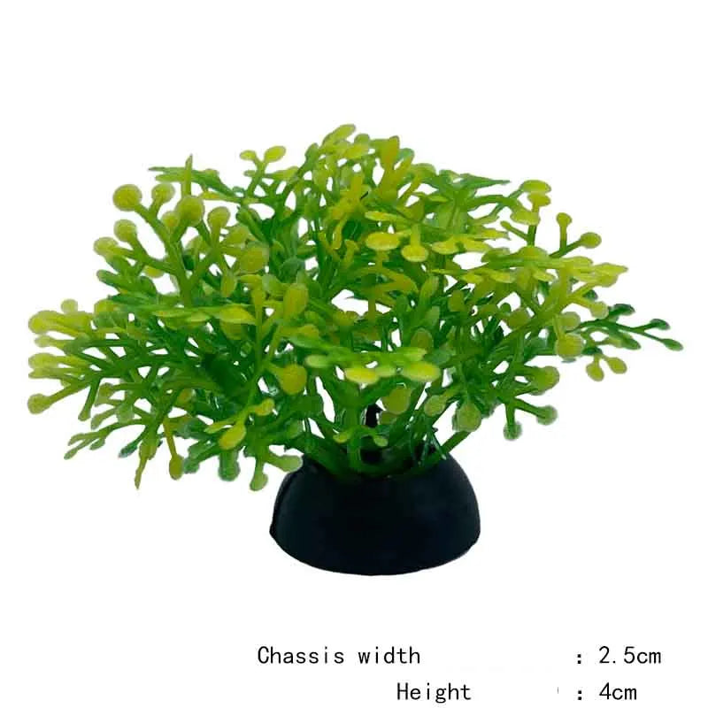 Artificial Underwater Plastic Plants Aquarium Fish Tank Aquatic Fake Shrub Green Water Grass Viewing Simulation Decoration