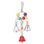 Parrot Toys Bird Hanging Toy With Colorful Beads Belly Chain Pet Bird Parrot Chew Bite Bird Cage Accessories Bird Hanging Toy