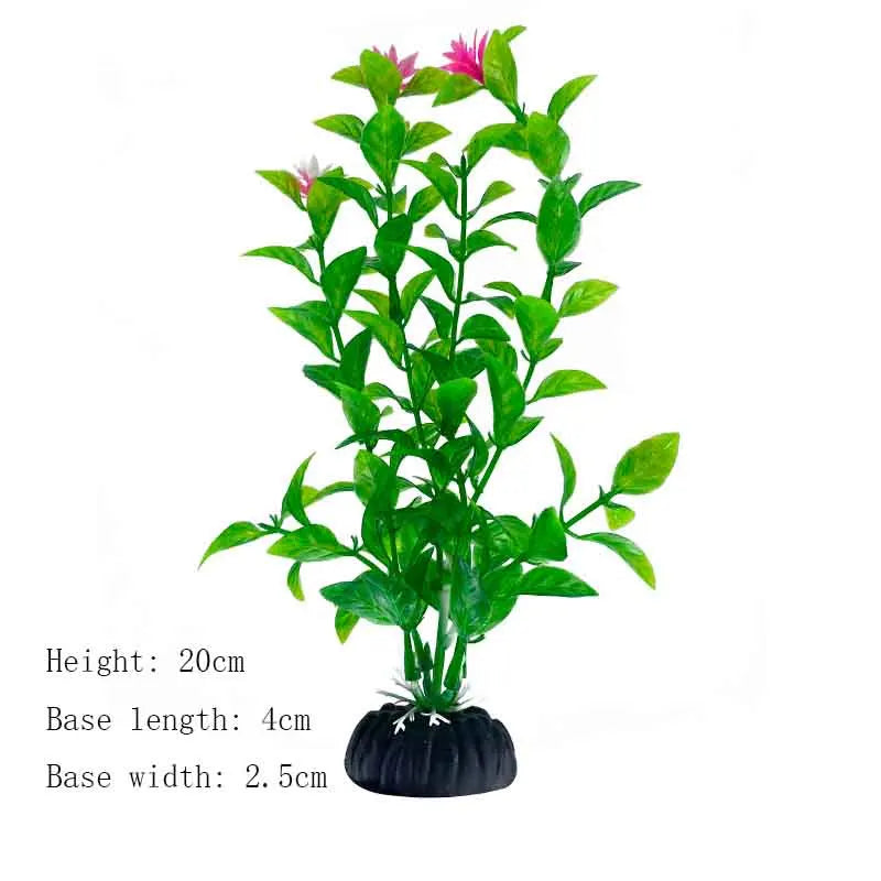 Artificial Underwater Plastic Plants Aquarium Fish Tank Aquatic Fake Shrub Green Water Grass Viewing Simulation Decoration