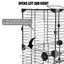 Large Birdcage Standing Ornamental BirdCage Easy To Clean Large Space House Breeding Bird Flight Cage Home Crate Parrot Nest