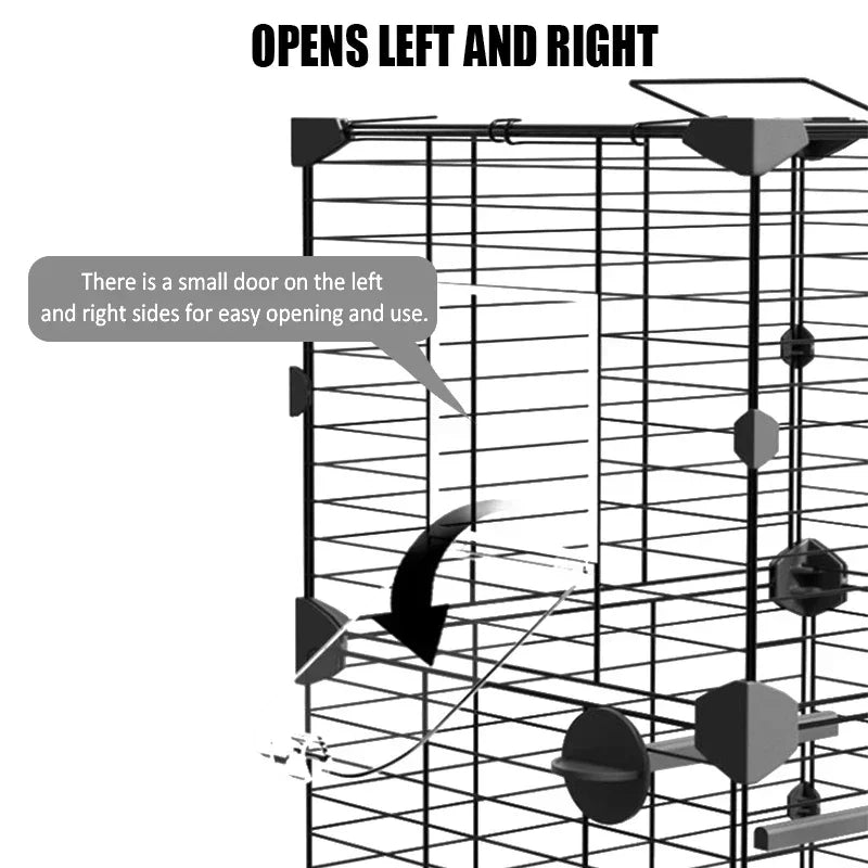 Large Birdcage Standing Ornamental BirdCage Easy To Clean Large Space House Breeding Bird Flight Cage Home Crate Parrot Nest