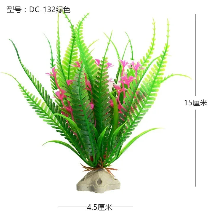 Artificial Aquarium Decoration Plant Plastic Water Grass Fish Tank Plants Simulation Underwater Decor Piante Acquario