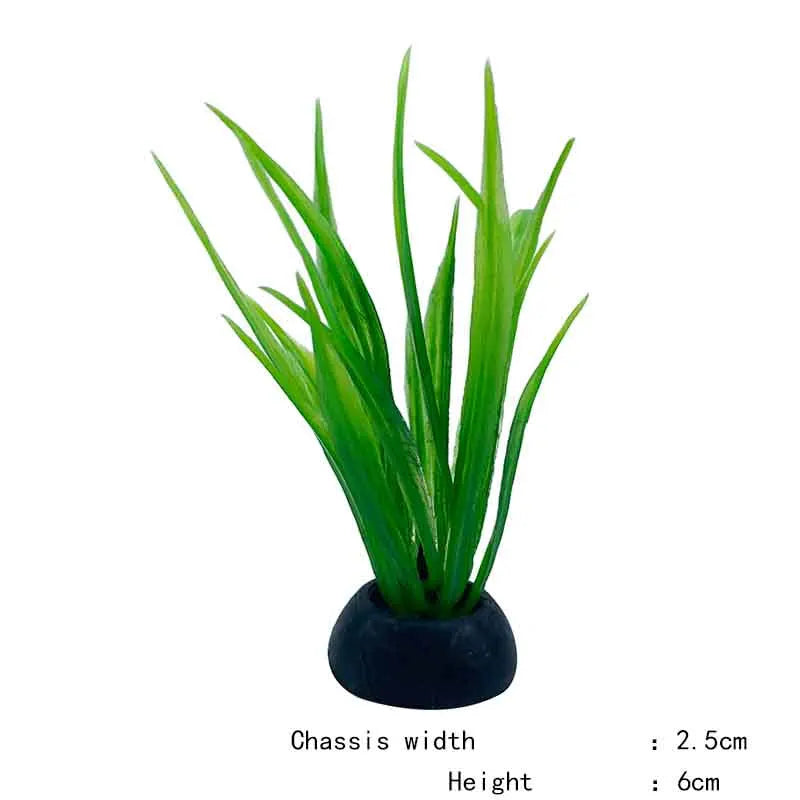 Artificial Underwater Plastic Plants Aquarium Fish Tank Aquatic Fake Shrub Green Water Grass Viewing Simulation Decoration