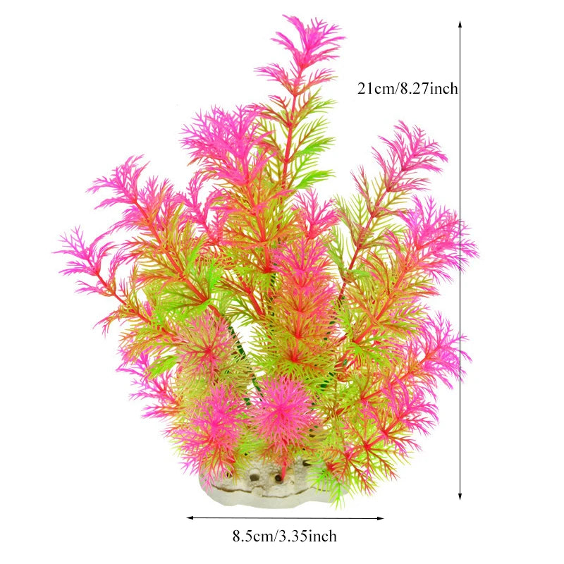 Artificial Aquarium Decoration Plant Plastic Water Grass Fish Tank Plants Simulation Underwater Decor Piante Acquario