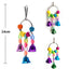 Parrot Toys Bird Hanging Toy With Colorful Beads Belly Chain Pet Bird Parrot Chew Bite Bird Cage Accessories Bird Hanging Toy